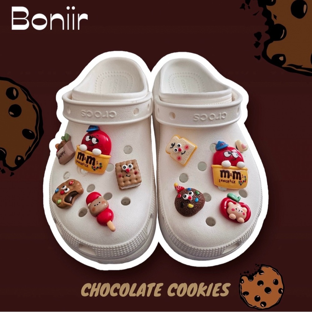 CROCS CHARM | Chocolate Cookies | 10 Pieces | New |